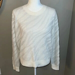 Rag & Bone Cream Zebra Print Sweater